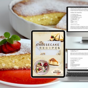 Cheesecake Recipes Ebook, Digital Dessert Cookbook, Baking Ebook, Cheesecake Guide, Digital Download, Recipe Collection, Cheesecake Cookbook