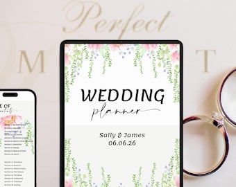 Plantilla de Canva para planificador de bodas definitivo (2026), plantilla editable para bodas, planificador de alta calidad, organizador de bodas, guía para la planificación de novias