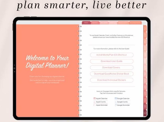Ultimate Digital Planner 2026, Productivity, Finance, Health & Wellness, iPad and Tablet PDF Planner,  Goal Setting, Habit Tracking