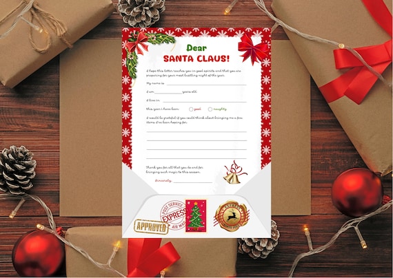 Xmas Wish List, Christmas Wishlist, Santa Wish List, Festive Fun, Santa List, Kids Christmas Wish, Xmas Wishlist, Kid Christmas List