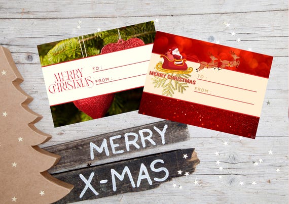 Christmas Cards Printable, Red Set of 2, Holiday Greeting, Festive Card Set, Christmas Home Decor, Holiday Card Set, Festive Greeting
