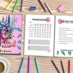 Spiritual Self-Care Workbook Journal, Guided Reflection for Women, Mindfulness Journal, Daily Wellness, Perfect Gift, Mindfulness Practices