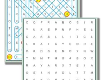 Libro de sopa de letras en PDF, sopa de letras imprimible, sopa de letras de alta calidad, juego de palabras digital, sopa de letras imprimible, diversión interactiva con palabras