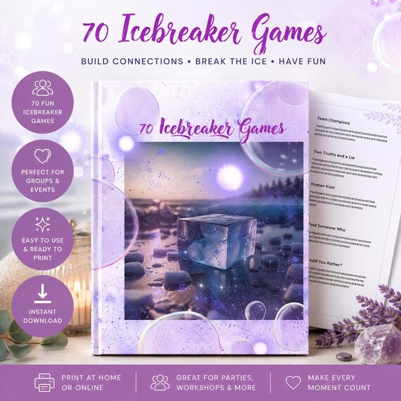 Ultimate Icebreaker Games Bundle, 70 Group Activities, Party Games, Event Games, Team Building, Fun Games, Party Bundle, Game Night