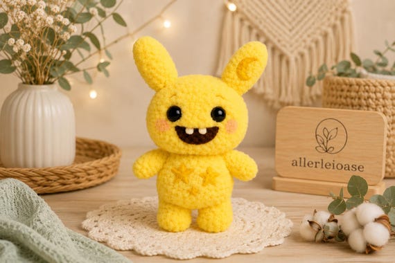Moonbubu Crochet Pattern PDF, Cute Amigurumi, Moon Plush DIY Download, Crochet Plush Pattern, Craft Gift, Beginner Project, Crochet Gift