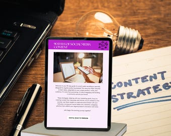 Planificador de contenido para redes sociales (ebook), estrategia de 3 meses, guía de contenido de marketing, contenido digital, ayuda para redes sociales, estrategia de contenido