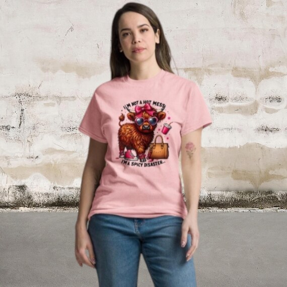 Funny Highland Classic Tee, Shirt, Unique Gift Idea, Cosy Graphic Tee, High Mess