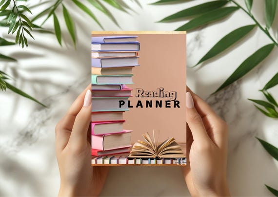 Reading Planner for Book Lovers, Gift for Avid Readers, Book Tracking Journal, Reading Gift, Reader Organizer, Literary Gift, Bookworm Gift