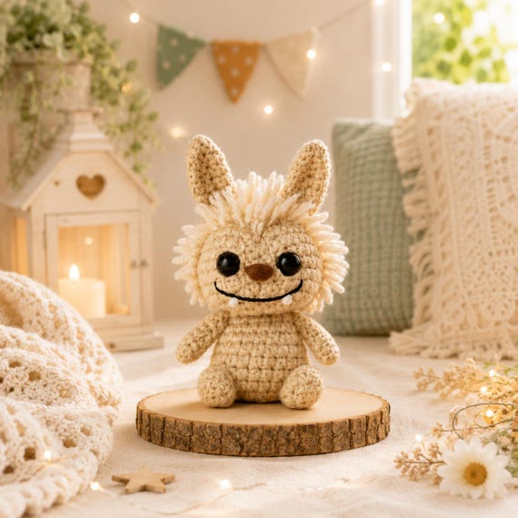 Fluffubu Amigurumi PDF Crochet Pattern, Cute DIY Monster, Digital Crochet Pattern, Downloadable Amigurumi, Crochet PDF, Diy Crochet Pattern