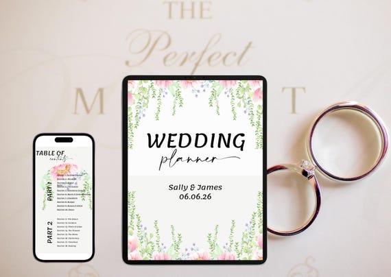 Ultimate Wedding Planner Canva Template 2026, Editable Wedding Template, High Quality Planner, Wedding Organizer, Bride Planning Guide