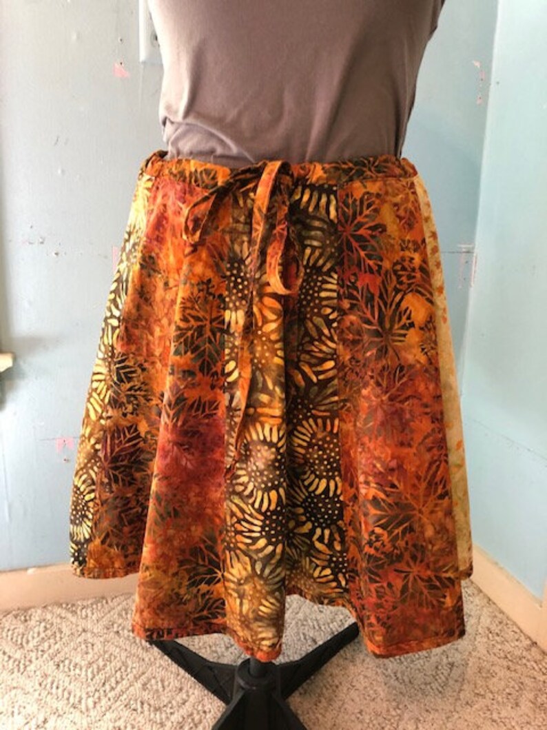 Brown Batik Skirt