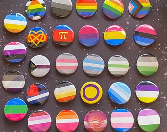 Pride Flag Magnetic Bottle openers, 2.25", Rainbow Pride Flag, LGBTQ+, Many Varieties, Asexual, Poly, Trans, Bisexual, Gay and Lesbian, Bulk