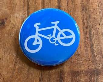 Bike, bicycle, pro biking, Pinback Button, Magnet 1, 1.5 inch, 2.25 inch magnetic bottle opener, great for backpacks, fridge