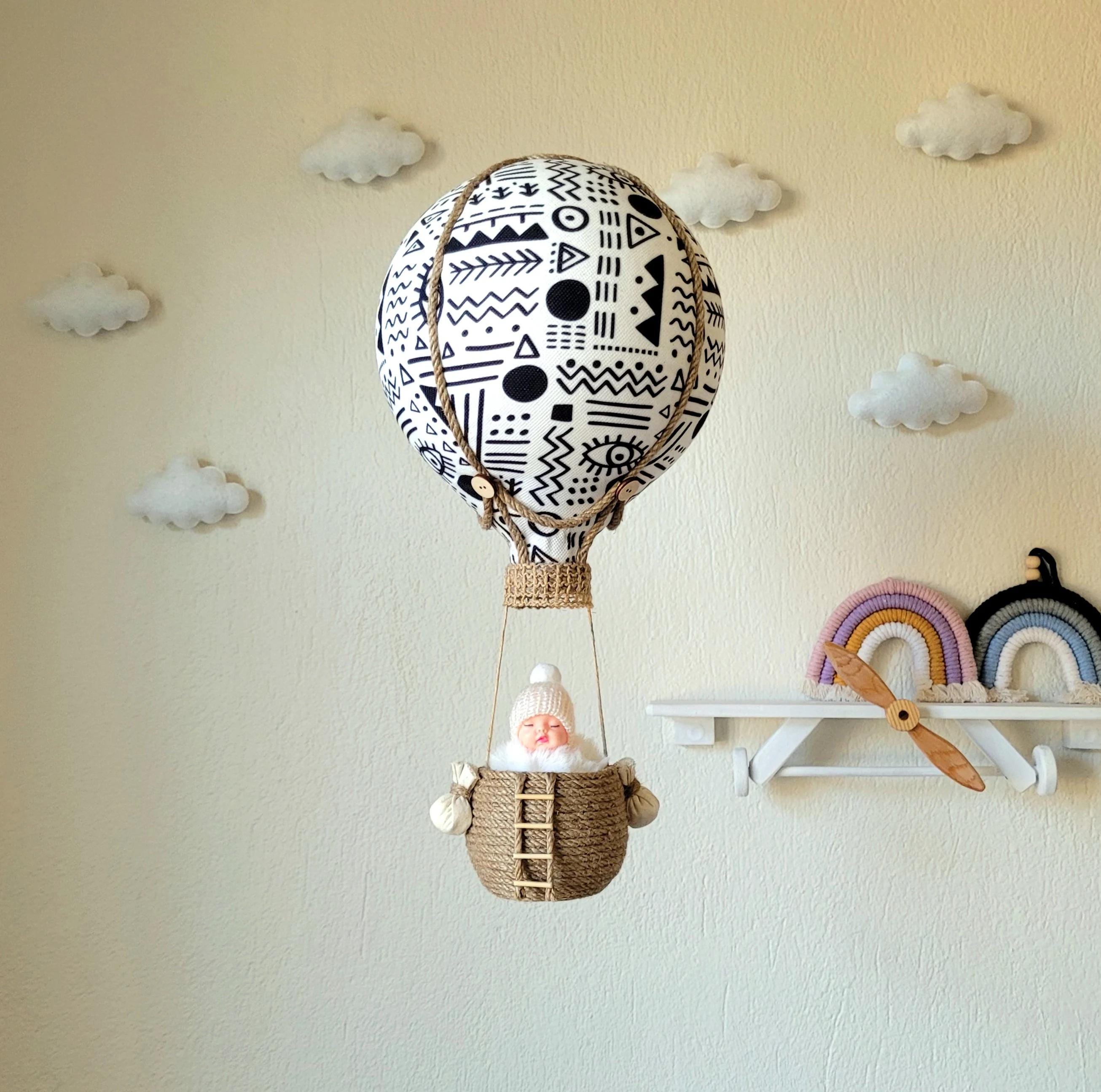 Hot Air Balloon Nursery Mobile: Handmade Baby Room Decor - Etsy