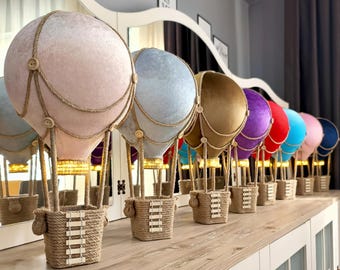 Hot Air Balloon Centerpiece | Baby Shower Decor | Wedding Decor | Nursery Mobile | Party Center Piece