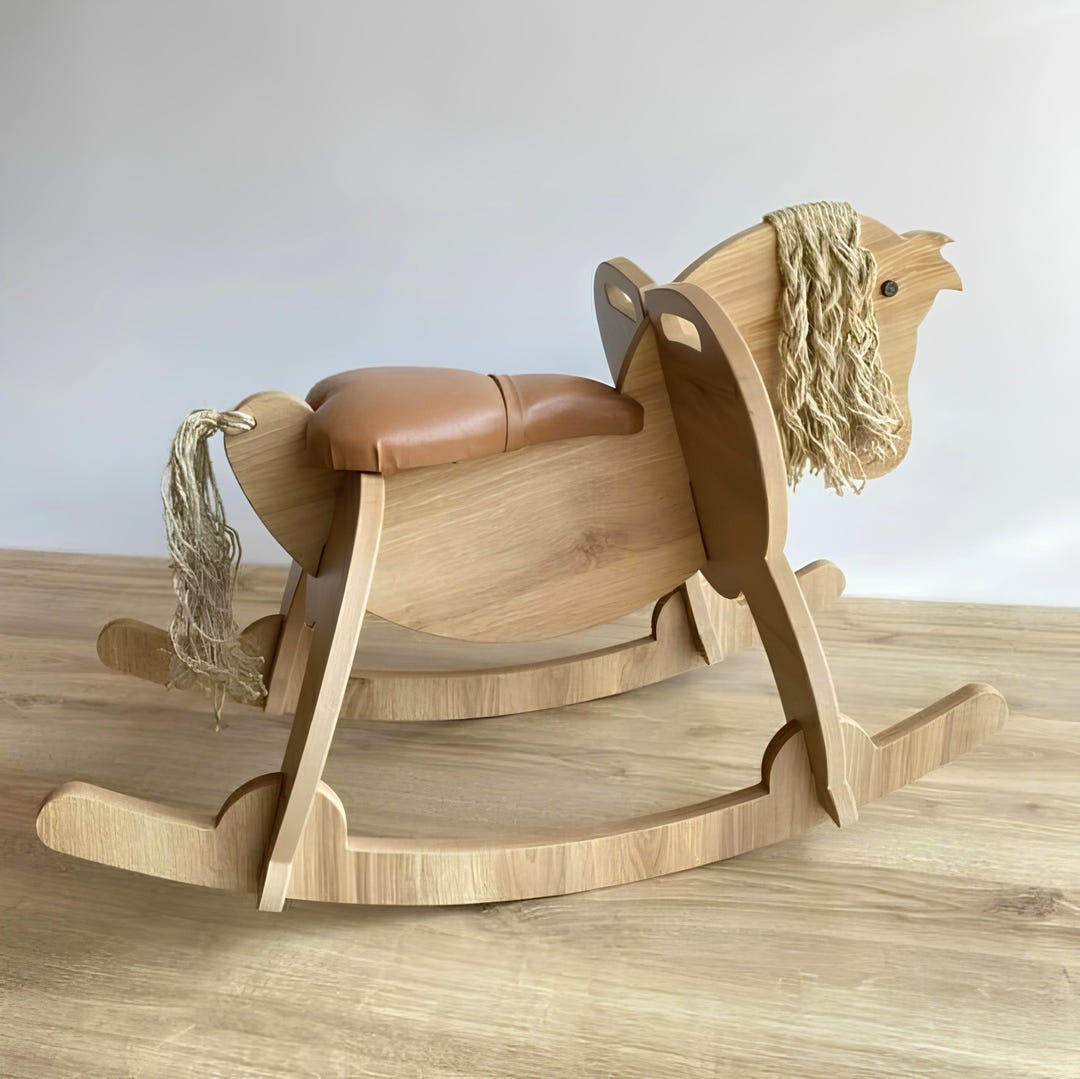 Wooden Rocking Horse | Birthday Gift for Kids | Nursery Decor | Wooden ...