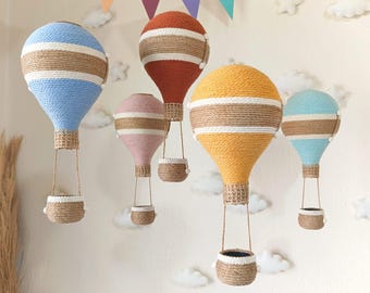 Hot Air Balloon Nursery Decor | Baby Mobile | Hanging Mini AirBalloons