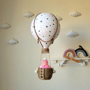 Hot Air Balloon Nursery Mobile: Handmade Baby Room Decor