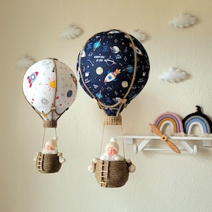 Hot Air Balloon Nursery Mobile: Handmade Baby Room Decor