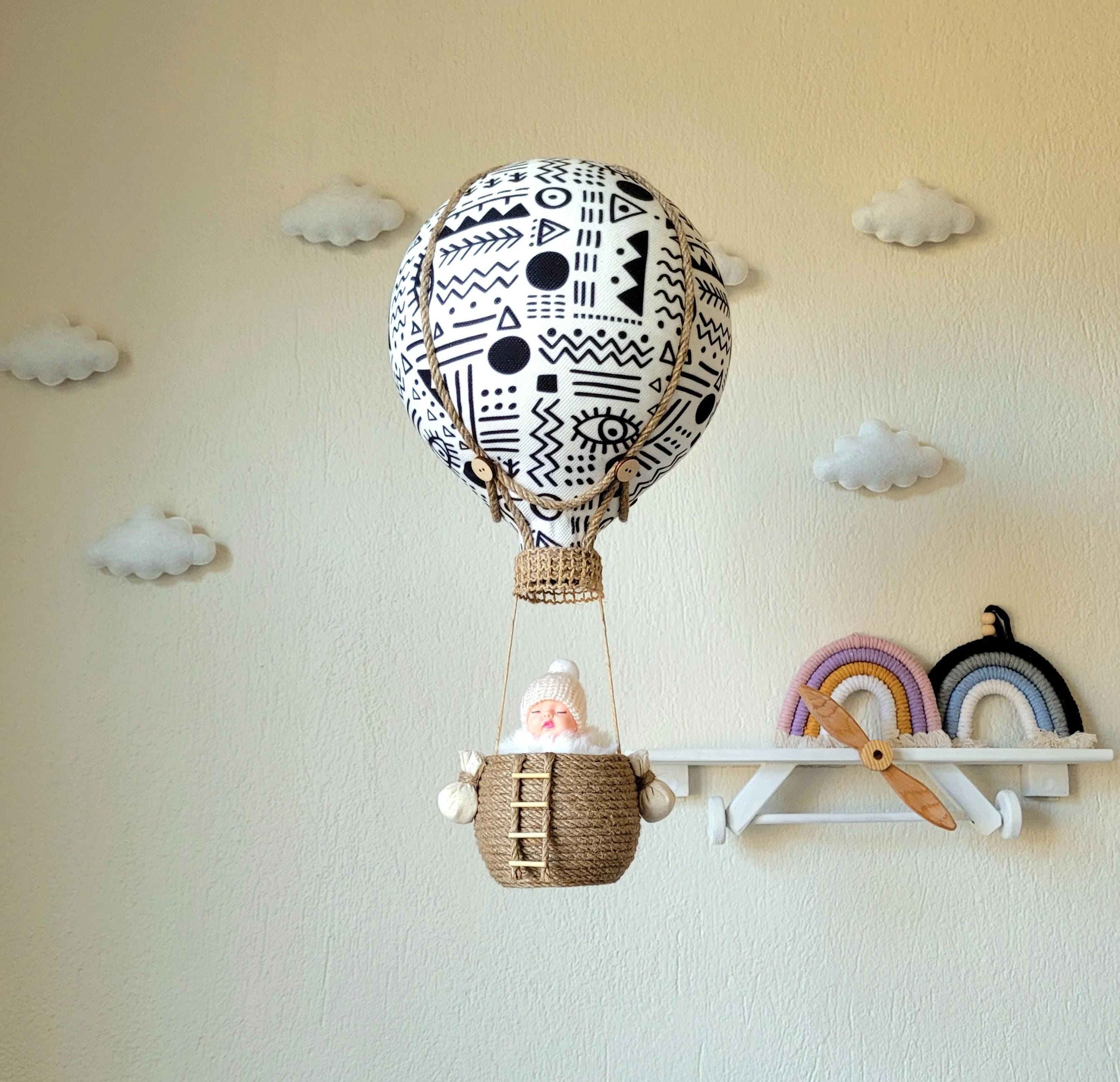 Hot Air Balloon Nursery Mobile: Handmade Baby Room Decor - Etsy