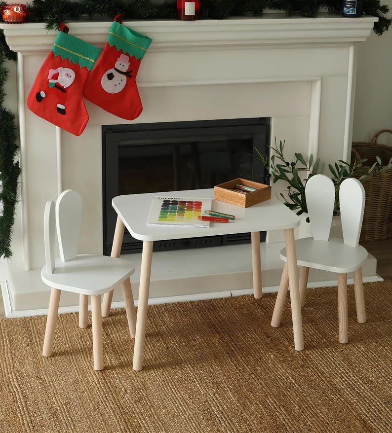 Kids Table and Chair Set | Kids Activity Table | Kids Furniture | Bunny ...