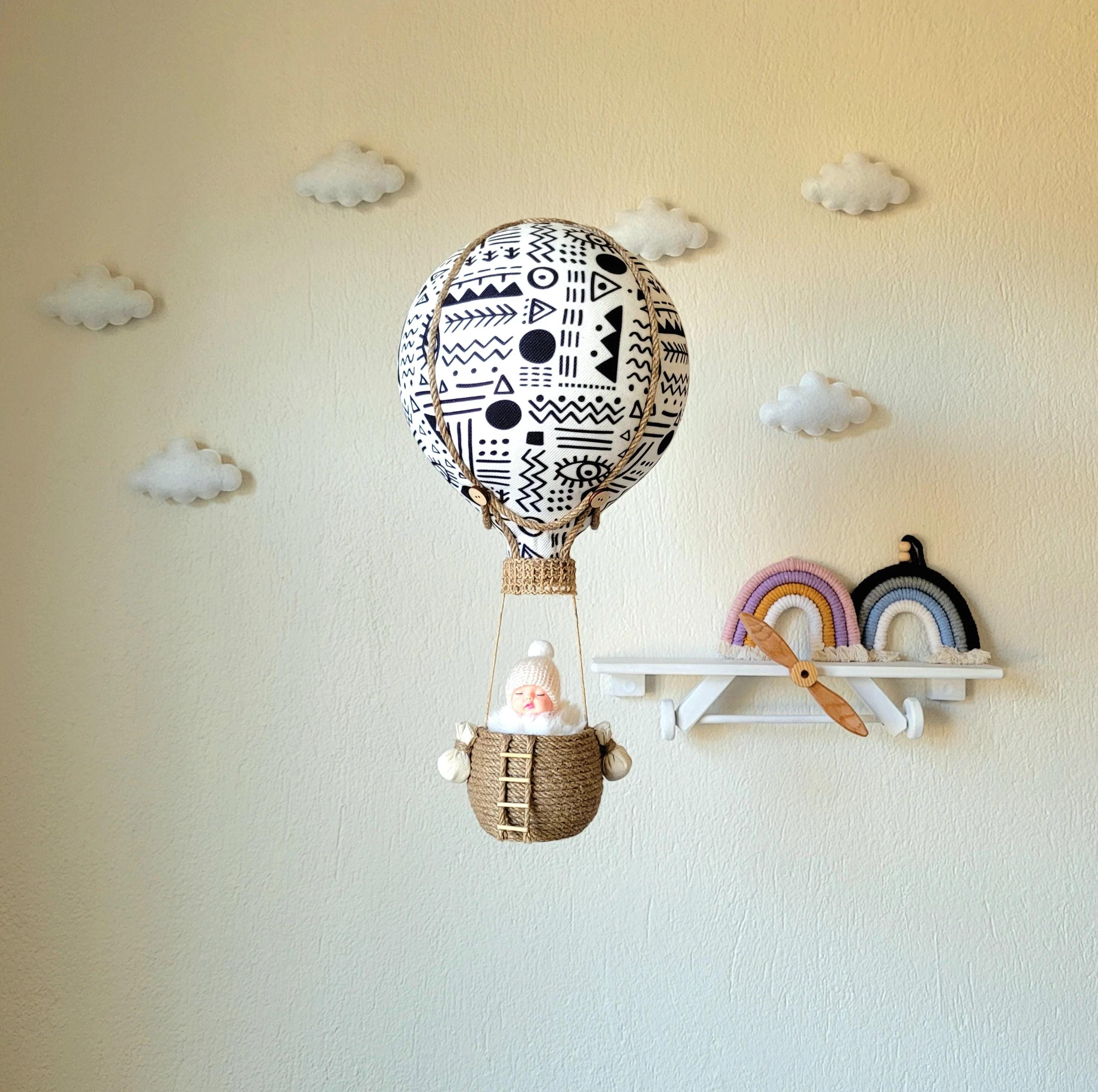Hot Air Balloon Nursery Mobile: Handmade Baby Room Decor - Etsy