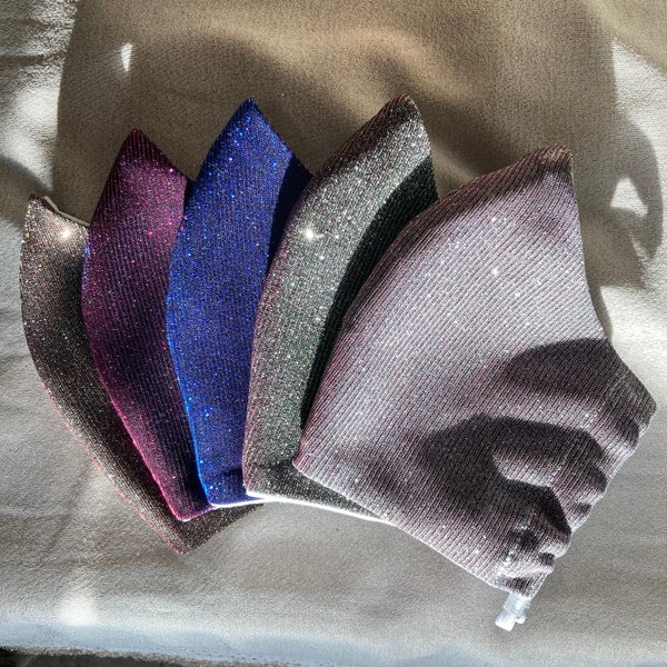 Glitter face mask, sparkle face mask, sparkly face mask, glitter mask, sparkle mask, bling mask, sparkly mask, bridal face mask