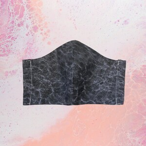 Smokey sparkle cotton face mask, glitter cotton, marble face mask, sparkly cotton mask