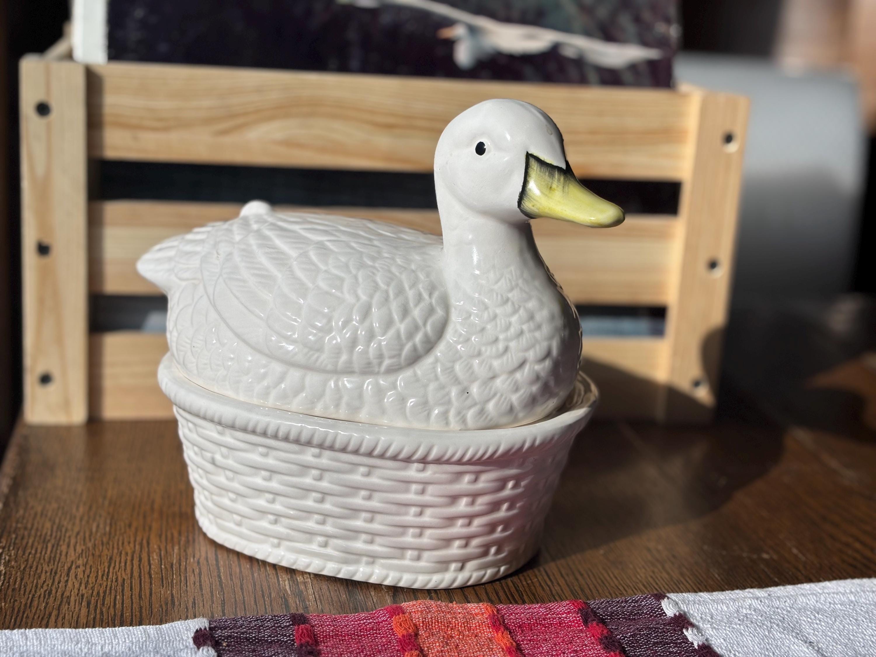 Ceramic Duck Basket