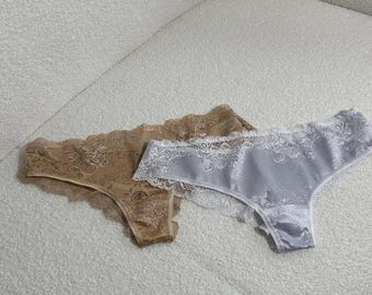 Panties set | Thong panties | High-cut design | Modern Aesthetic | Trend set | Mira women's set of panties 2 pcs, multicolor