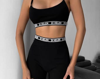Cotton Lingerie Set for Women | Soft Bra with No Push Up & High Waist Shorts | Frida women's underwear set, black