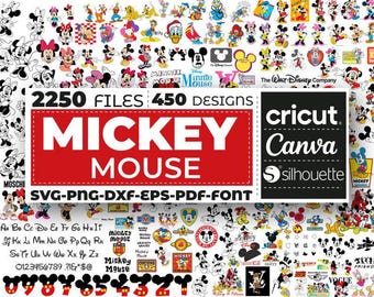 Mickey SVG Bundle, Png Files For Cricut, Mouse SVG, Mickey Valentine Bundle, Mickey and Minnie Love Clipart, Minie Mickey Png