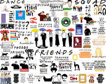 Friends Png Friends Png, Layered files, Cricut svg files, Svg bundle layered files, Digital Download, Svg for cricut, Friends Rachel, Movie
