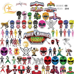 Power Rangers-personages png / T-shirt SVG / hoodie / sticker / cupa / poster / digitale print / bundel verjaardagsfeestje speciale dag / png / pdf