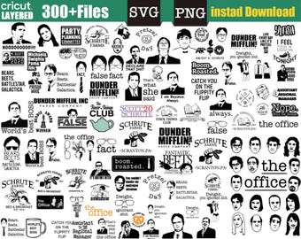 THE OFFICE Bundle SVG, The Office Svg Files for Cricut, The Office Tv Show, The Office Clipart, The Office Vector