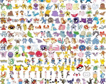 1500+ Pokemon Designs Bundle Layered Items | 335+ UNIQUE DESIGN, Layered Vector Svg files, Pikachu Svg Cricut & Silhouette, Instant Download