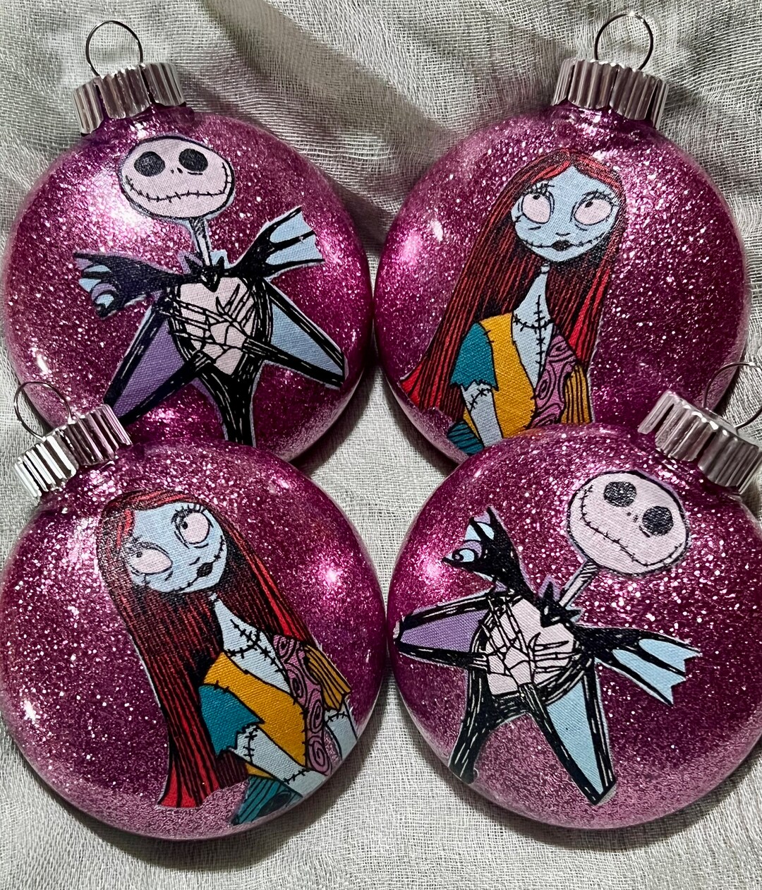 Nightmare Before Christmas Inspired Christmas Ornaments - Etsy