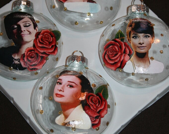 Audrey Hepburn Christmas Ornament 
