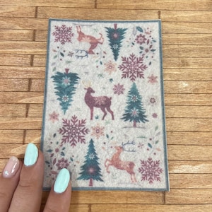 LOW COST miniature Abusson rug. Miniature 1:12 French Aubusson rug. Elegant dollhouse rug in various sizes. Xmas Shabby chic carpet. Rococo.