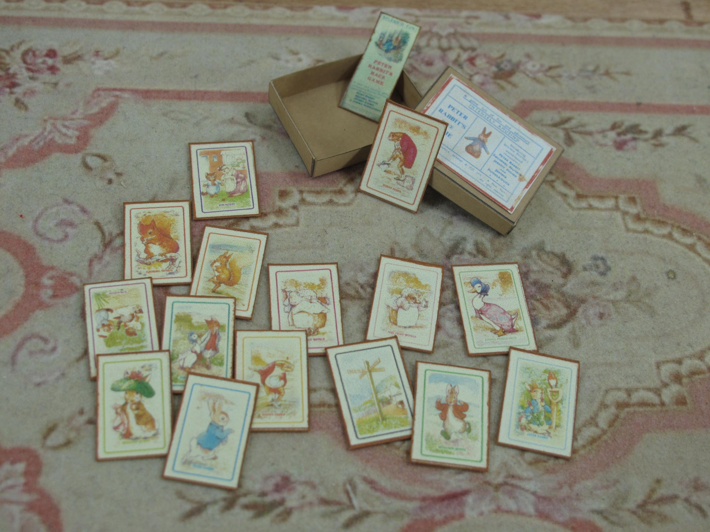 Peter Rabbit Cards Eyfs Game of Peter Rabbit Cards. Beatrix Potter Dollhouse Miniature Child ...