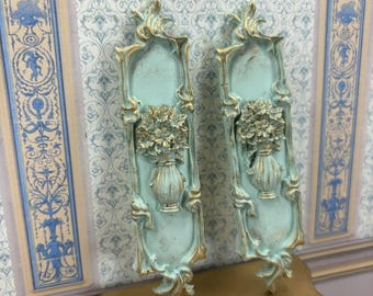 NEW*** French Baroque Panel Dollhouse in 1:12 scale, Miniature French dollhouse in 1,12 scale, Dollhouse Miniature Rococo Wall decor 1,12th.