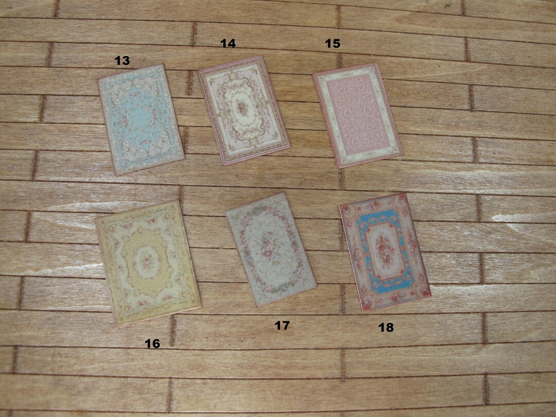 Miniature 1/4 1:48 48th 1/48 Quarter Scale Rug Fabric, Carpet for ...