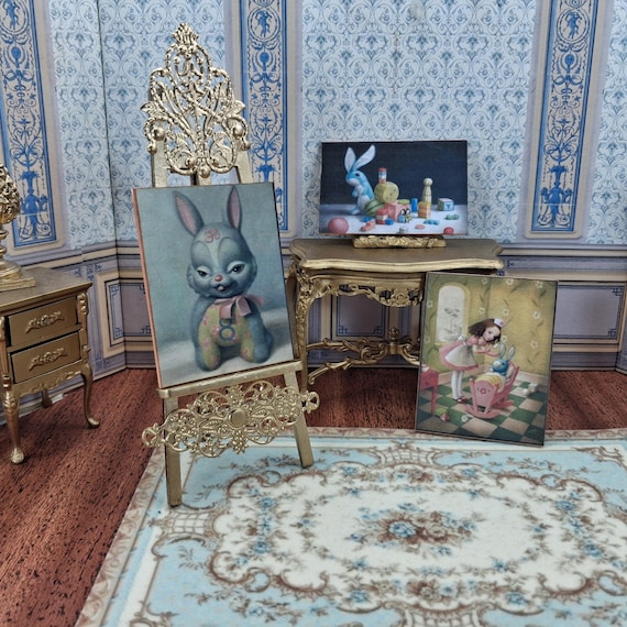 Dollhouse Miniature 1:12 Modern Art French Panel, Rococo Antique