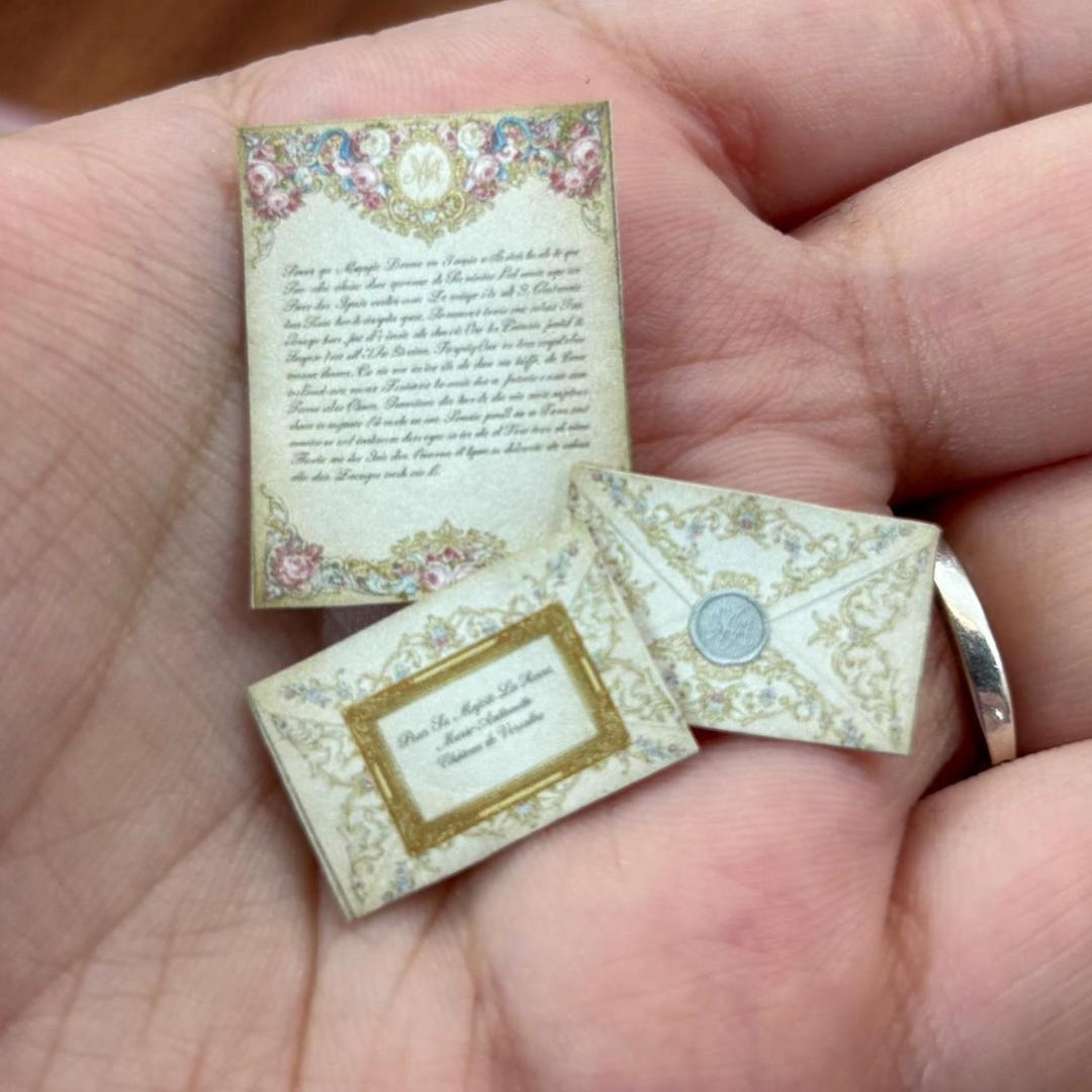 1:12 Scale Miniature Vintage Correspondence Set. Antique Letters and ...