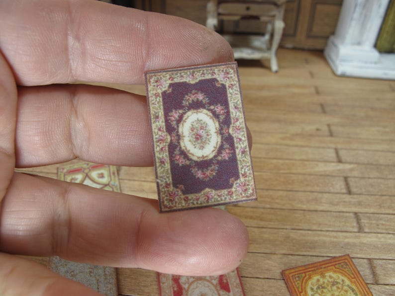 Miniature 1/4 1:48 48th 1/48 Quarter Scale Rug Fabric, Carpet for ...