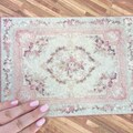 LOW COST miniature abusson rug. Miniature 1:12 french Carpet aubusson. Dollhouse elegant rug  big 23X17 cm (9x6,6 inch ) product logo