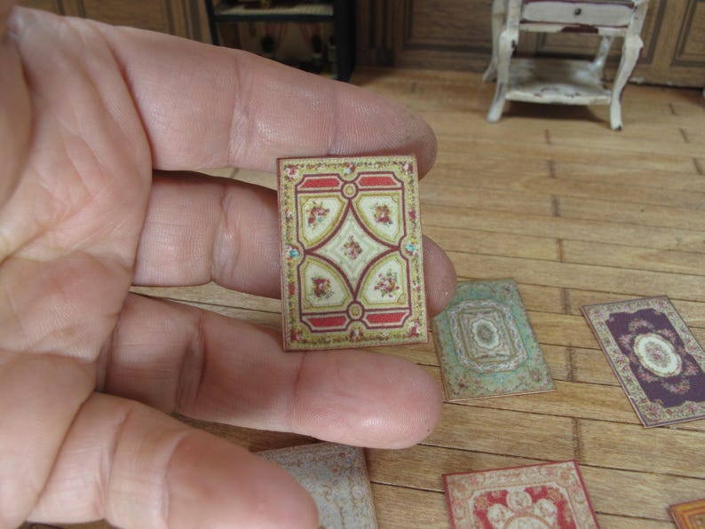 Miniature 1/4 1:48 48th 1/48 Quarter Scale Rug Fabric, Carpet for ...