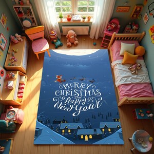 Noel Rug, Christmas Rug, Christmas Area Rug, Christmas Day Rug, Santa Rug, Christmas Day Rug, Merry Christmas Rug, Christmas Decor, Non Slip