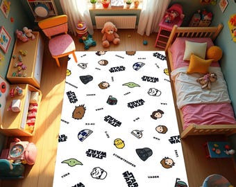 Star Wars Rug, Star Wars Decor Rug, Game Room Rug, Rugs For Cinema Room, Salon Decor,Rugs For Kids Room, Home Decor Rug, Washable, Non Slip