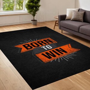 Motivation Rug, Modern Art Rug, Text Meme Rug, Modern Rug, Salon Decor, Rugs For Living Room, Home Decor Rug, Non Slip